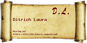 Ditrich Laura névjegykártya