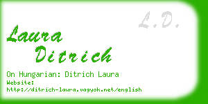 laura ditrich business card